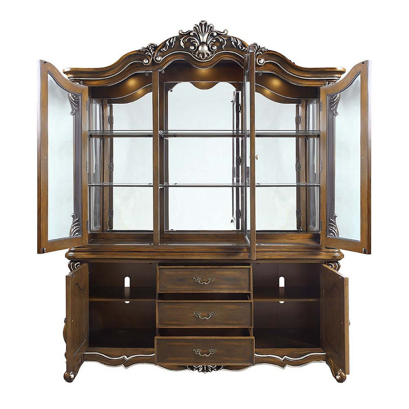 Latisha - Hutch & Buffet - Antique Oak Finish - Grand Furniture GA