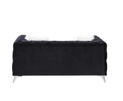 Phifina - Loveseat - Black Velvet - Grand Furniture GA