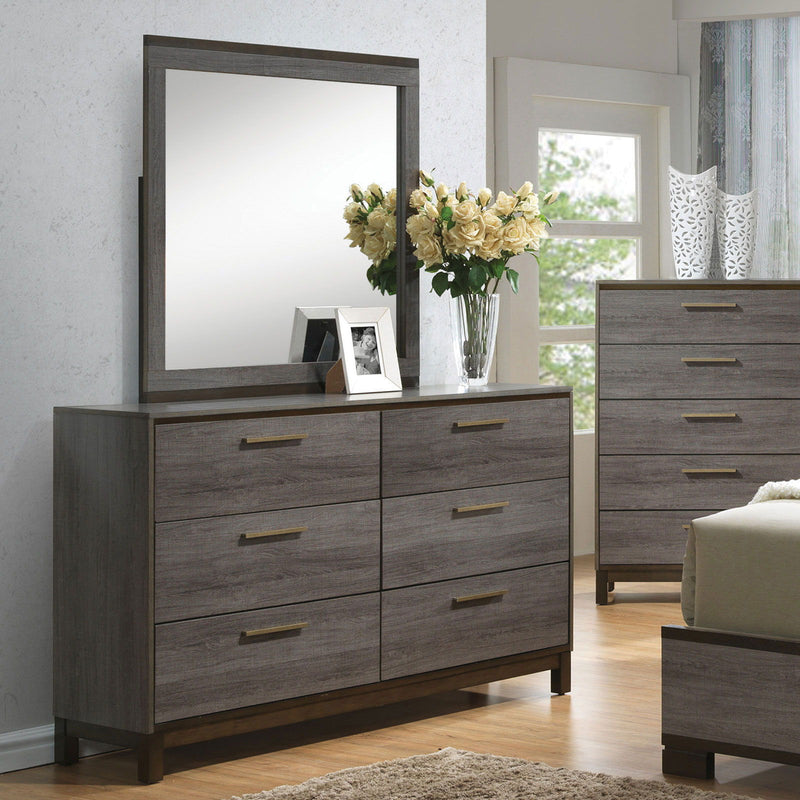 Manvel - Dresser - Two-Tone Antique Gray