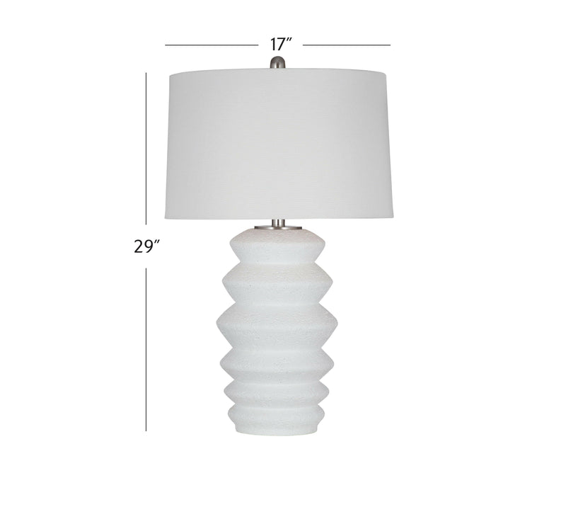 Hess - Table Lamp - White - Table Lamps - Grand Furniture GA