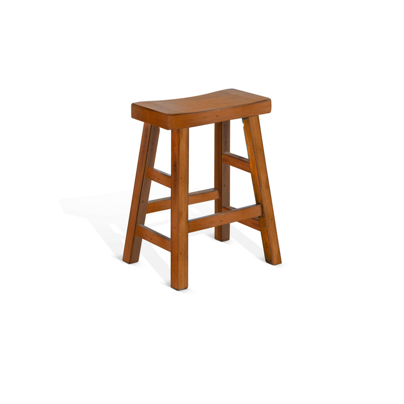 Sedona - Saddle Seat Stool With Wood Seat.