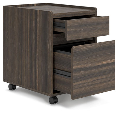 Zendex - Dark Brown - File Cabinet - Filing Cabinets - Grand Furniture GA
