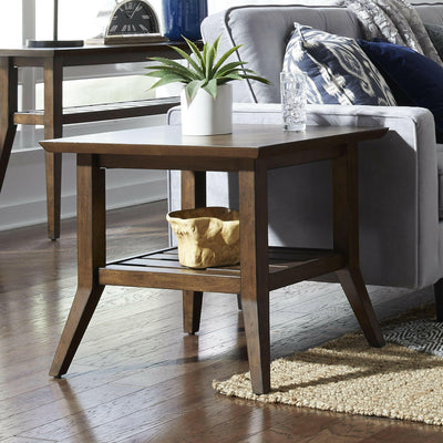 Ventura Blvd - Rectangular End Table - Dark Brown