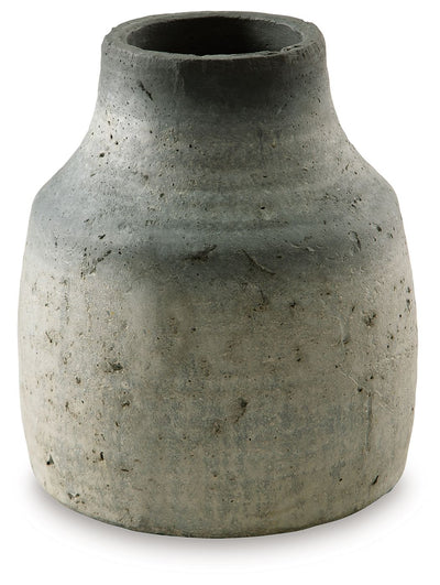 Moorestone - Gray / Black - Vase - 10.5".