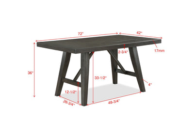 Rufus - Counter Height Table - Gray - Grand Furniture GA