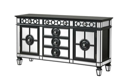 Varian II - Server - Black & Sliver Finish - Grand Furniture GA