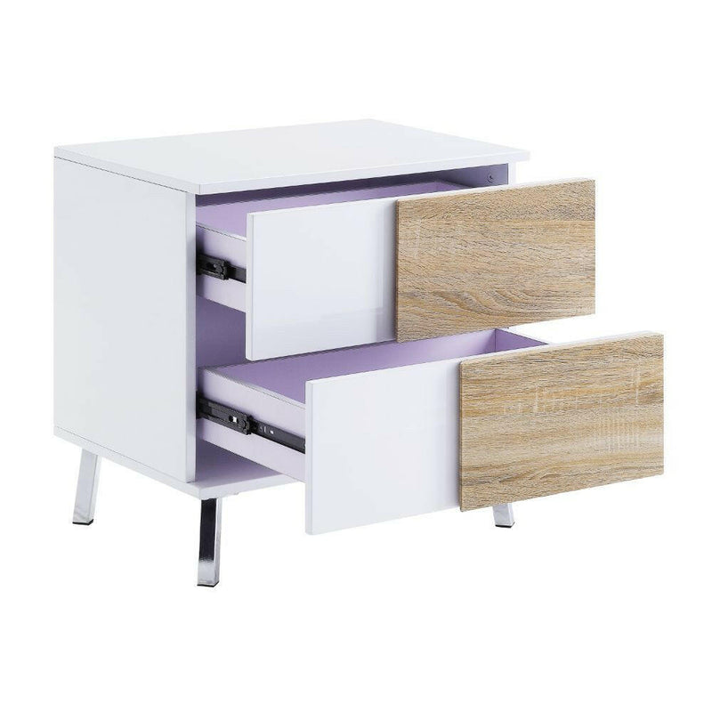 Verux - End Table - White High Gloss - Grand Furniture GA