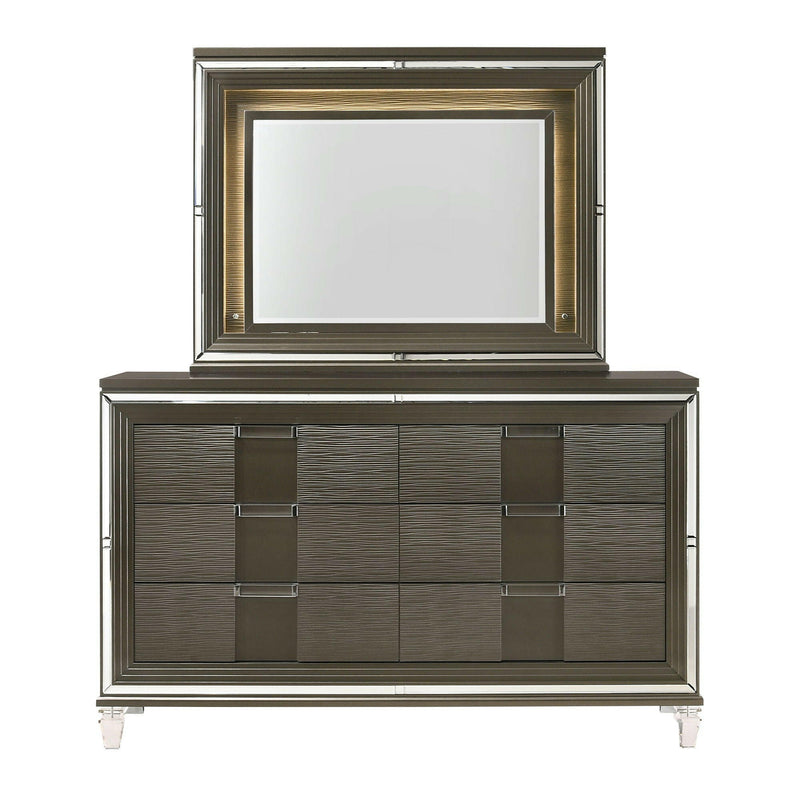 Twenty Nine - 6-Drawer Dresser With Mood Lighting Mirror - Dresser & Mirror - Grand Furniture GA