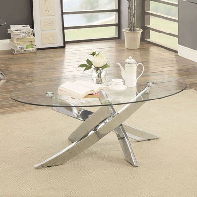 Laila - Coffee Table - Pearl Silver - Grand Furniture GA