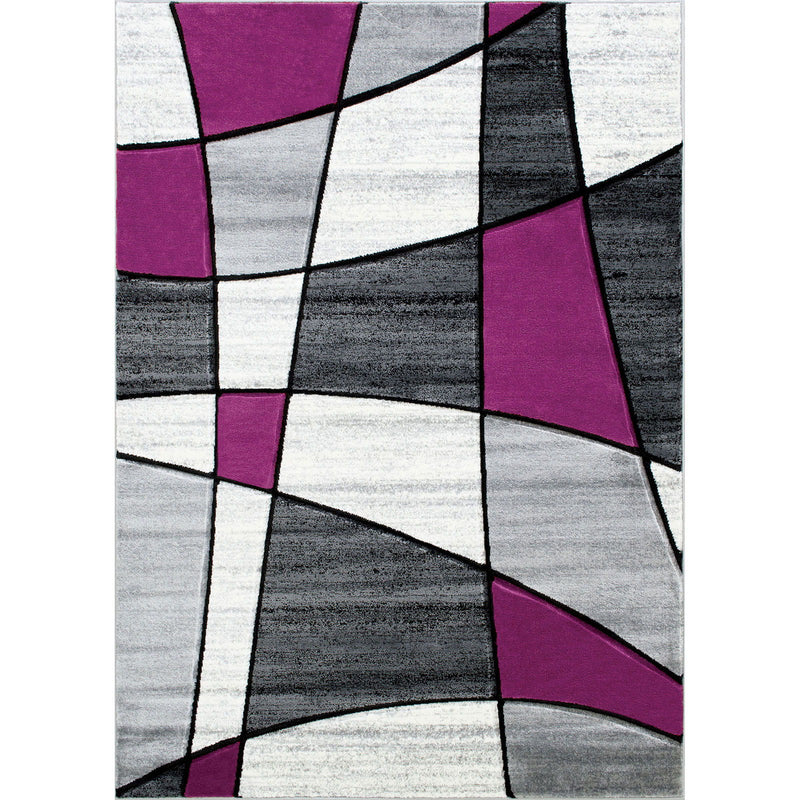 Niksar - Area Rug - Gray / Purple - Grand Furniture GA