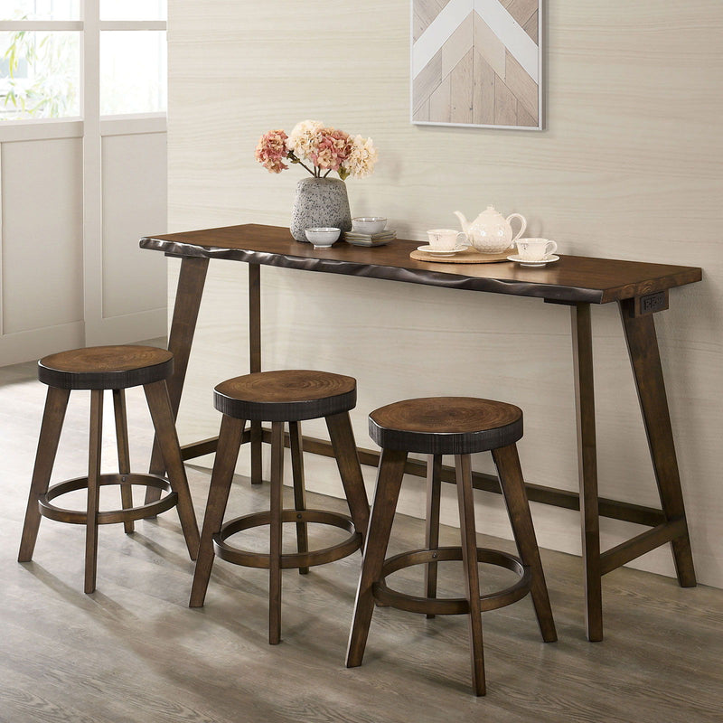 Missoula - 4 Piece Counter Height Table Set - Walnut - Grand Furniture GA