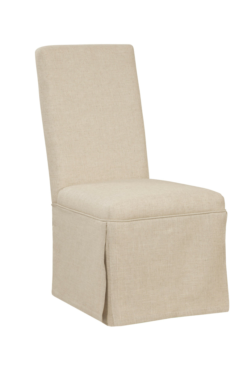 Skirted Parsons - Slip Cover Parsons Chair - Gray - Side Chairs - Grand Furniture GA