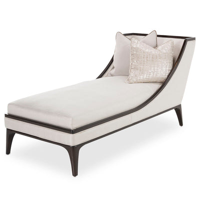 Paris Chic - Armless Chaise - Oyster/Espresso.
