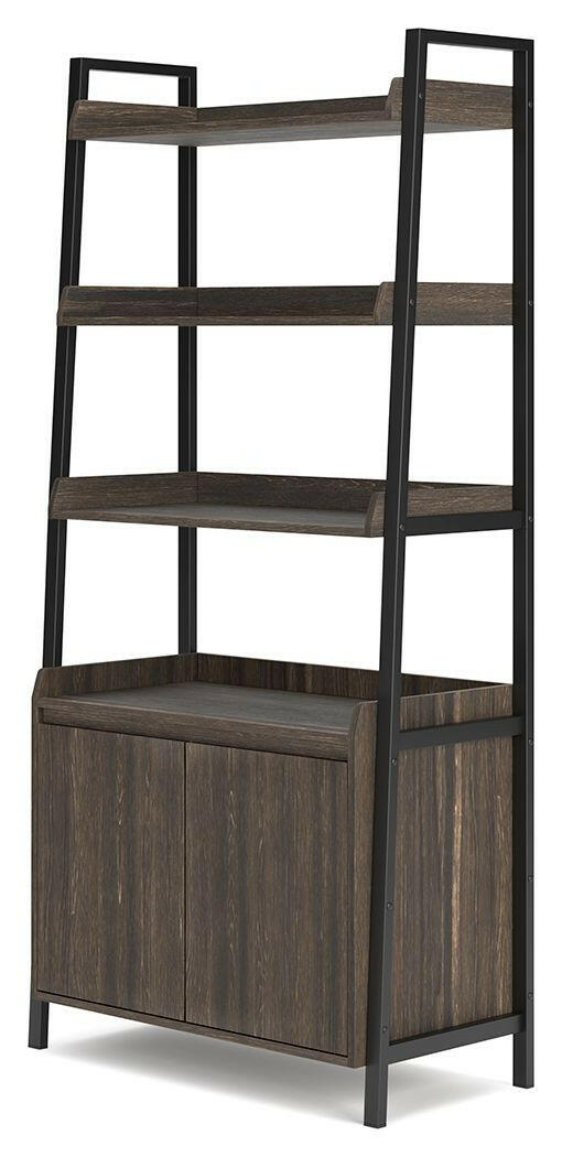 Zendex - Dark Brown - Bookcase - Etageres - Grand Furniture GA