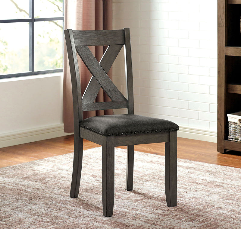 Cilgerran - Side Chair (Set of 2) - Gray / Dark Gray
