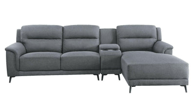 Walcher - Sectional Sofa - Gray Linen - Grand Furniture GA