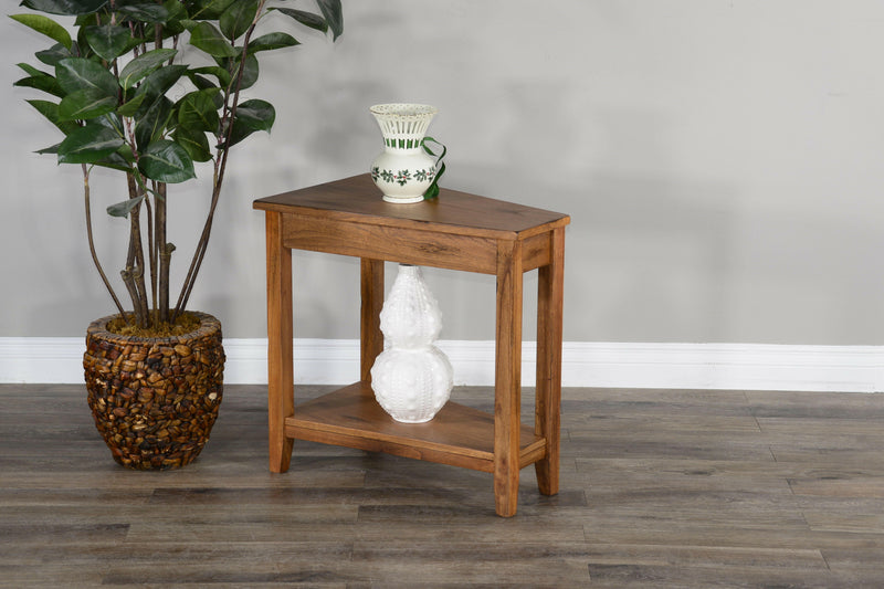 Sedona - Chair Side Table - Rustic Oak.