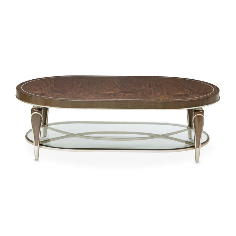 Villa Cherie Oval Cocktail Table - Hazelnut.