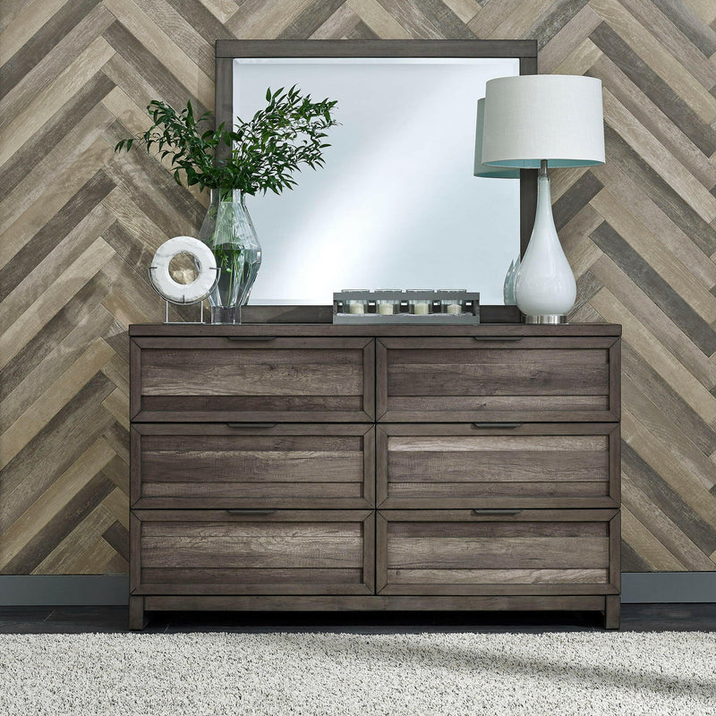 Tanners Creek - Dresser & Mirror - Dark Gray