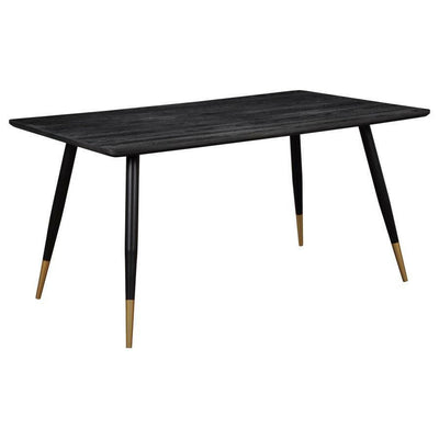 Carson - Rectangular Dining Table - Black and Gold.