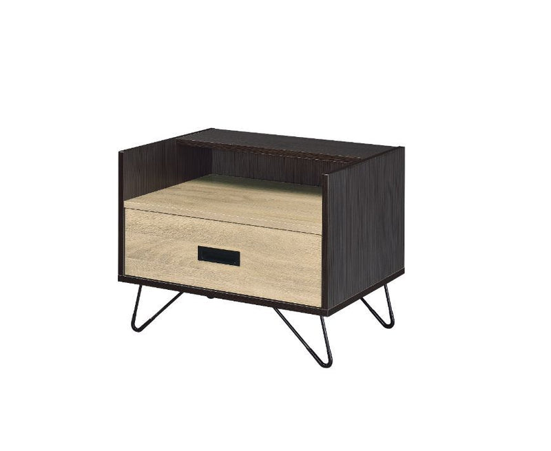 Melkree - Accent Table - Oak & Black Finish - Grand Furniture GA