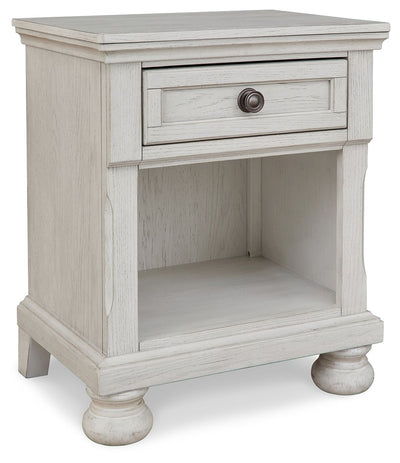Robbinsdale - Antique White - One Drawer Night Stand.