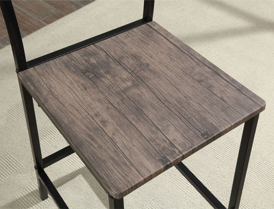Westport - 5 Piece Counter Height Table Set - Antique Brown / Black
