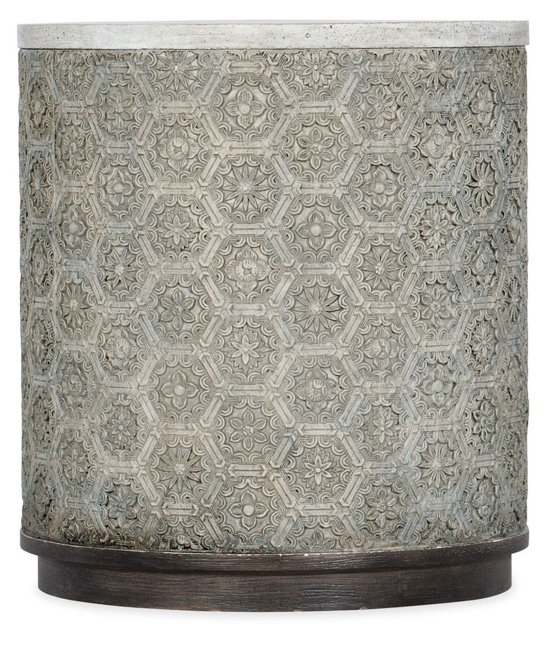 Melange - Greystone Round End Table