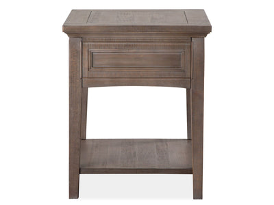 Paxton Place - Rectangular End Table - Dovetail Grey