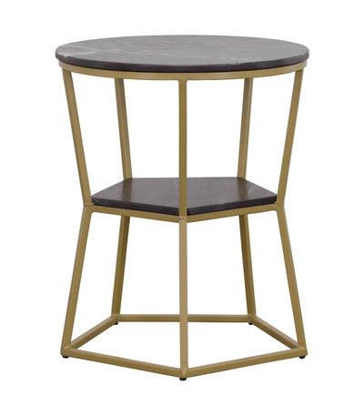 Luzon - Accent Table - Black / Gold