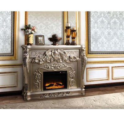Zabrina - Fireplace - Antique Silver Finish - 49.7" - Grand Furniture GA