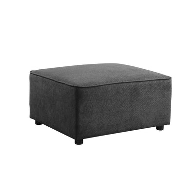 Silvester - Ottoman - Gray Fabric - Grand Furniture GA
