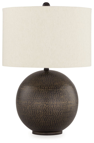 Hambell - Black / Gold Finish - Metal Table Lamp.