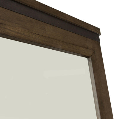 Thornwood Hills - Mirror - Dark Brown - Metal Strip Accents