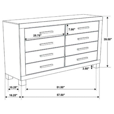 Woodmont - 8-Drawer Dresser - Rustic Golden Brown - Grand Furniture GA