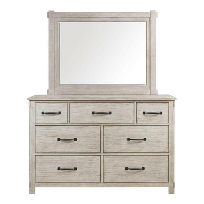 Scott - 7-Drawer Dresser With Mirror Set - Dresser & Mirror - Grand Furniture GA