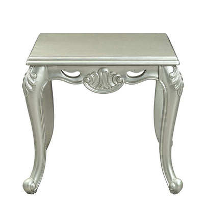 Qunsia - End Table - Champagne Finish.