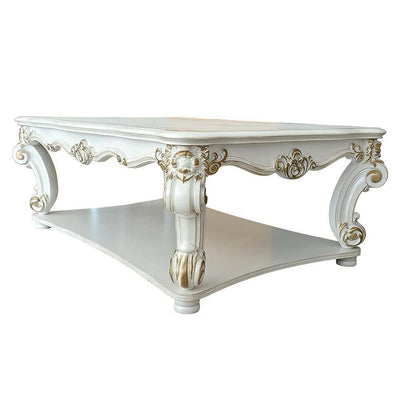 Vendom - Coffee Table - Antique Pearl Finish - Grand Furniture GA