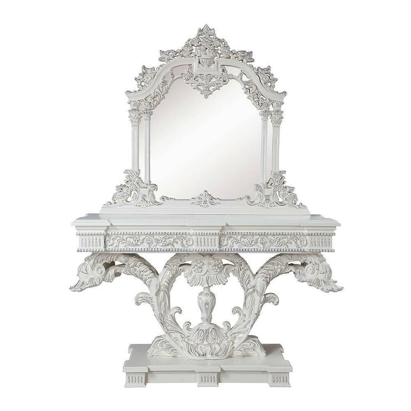 Vanaheim - Console Table - Antique White Finish - Grand Furniture GA