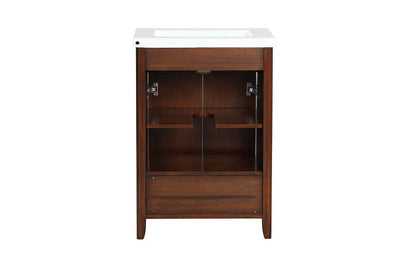 Lelia - Sink Cabinet - Walnut Finish - Grand Furniture GA