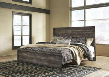 Wynnlow - Gray - King Panel Headboard/Footboard.