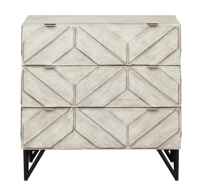 Kimmie - Three Drawer Chest - Braxton White