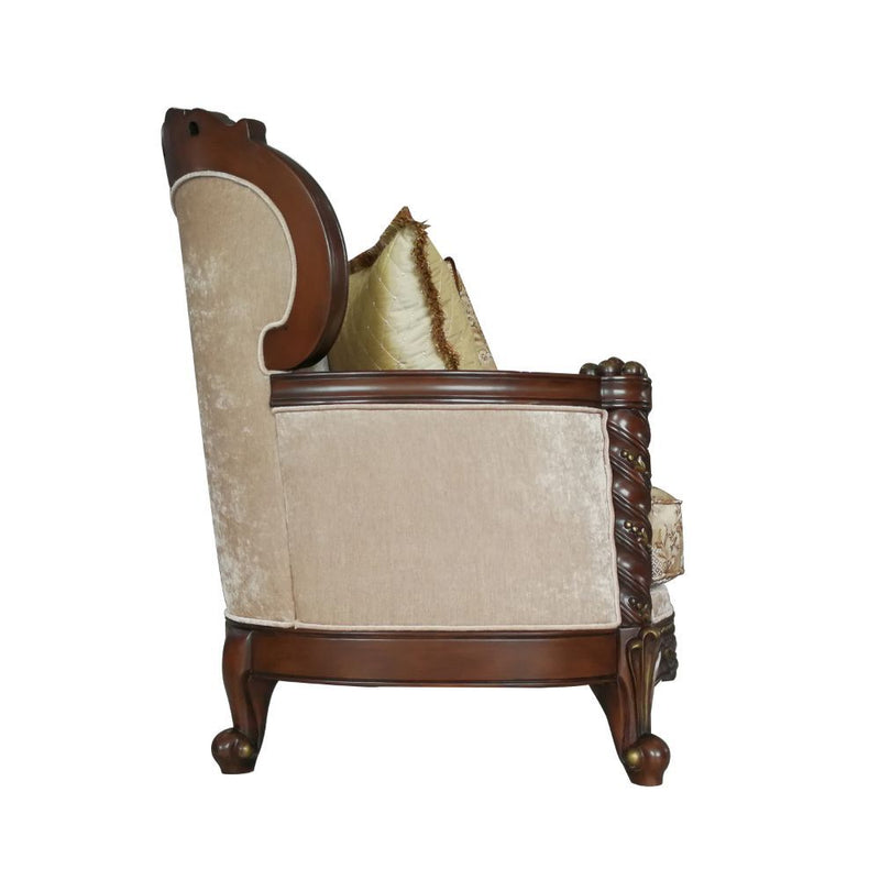 Devayne - Sofa - Fabric & Dark Walnut - Grand Furniture GA
