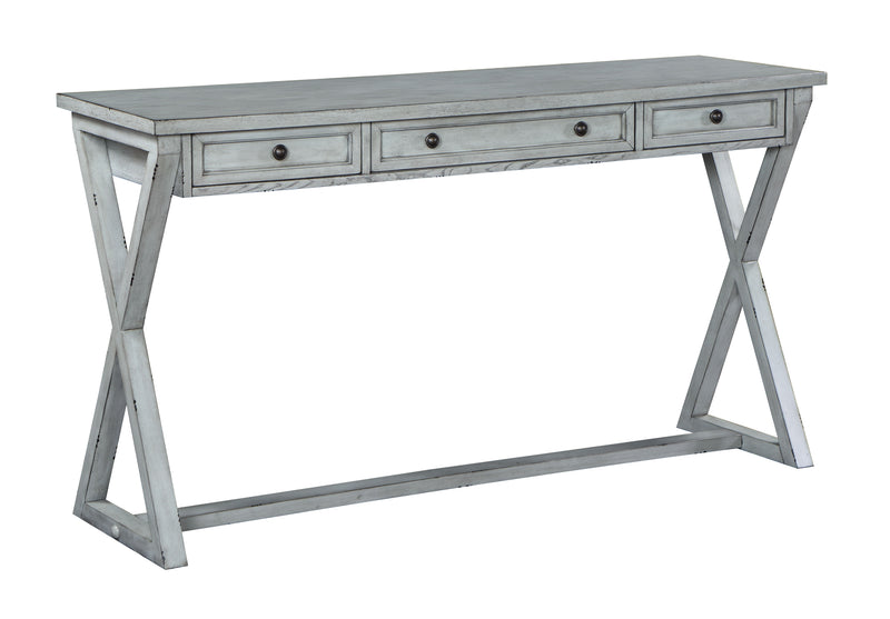 Keats - Three Drawer Console - Stephanie Soft Gray