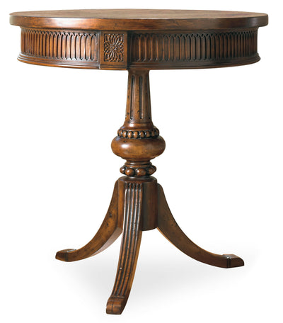 Round Pedestal Accent Table.