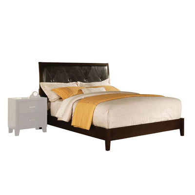 Tyler - Twin Bed - Black PU & CapPUccino - Grand Furniture GA