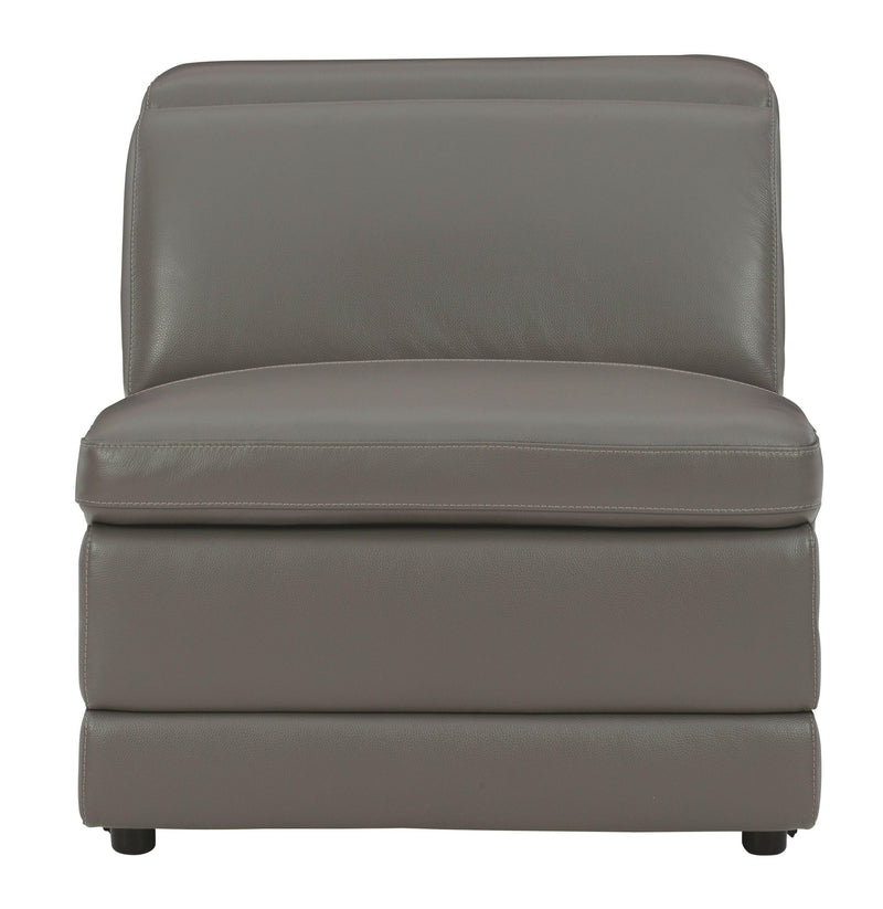 Texline - Gray - Armless Chair/Manual Headrest.