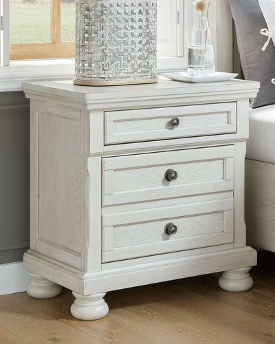 Robbinsdale - Antique White - Two Drawer Night Stand.