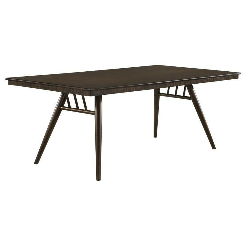 Wes - Rectangular Dining Table - Dark Walnut.