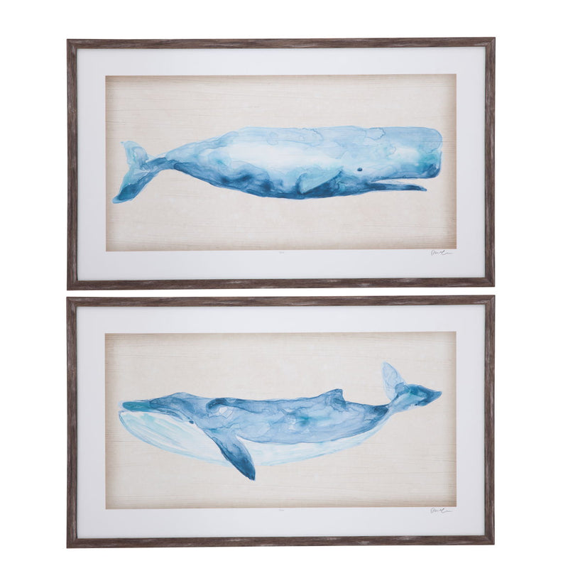 Rustic Whale II - Light Blue